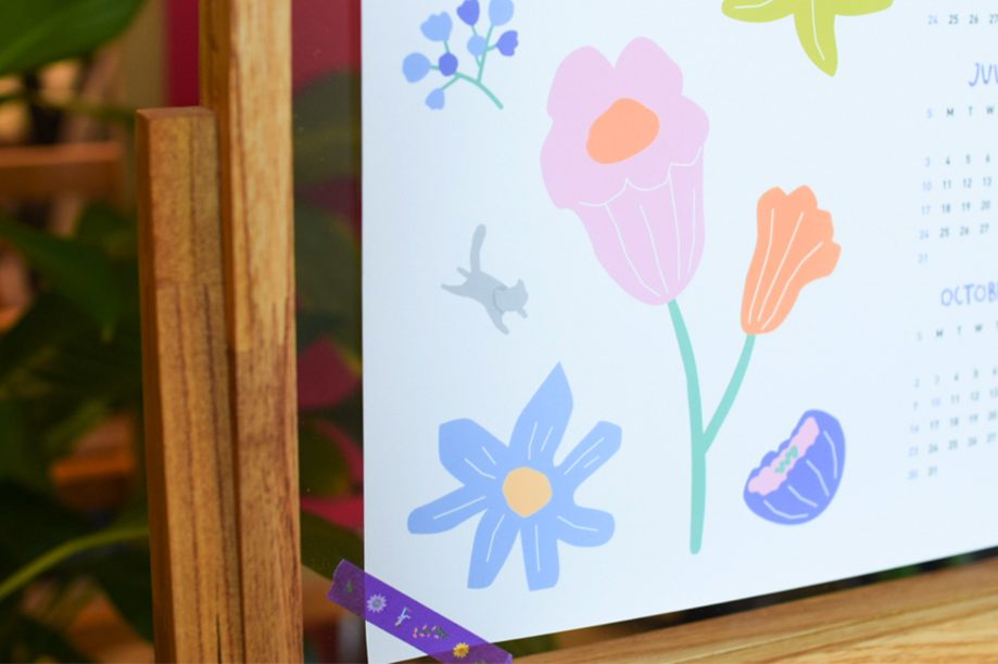 A2 포스터 달력 구성