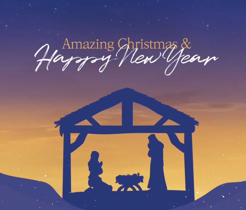 사랑의교회 성탄절 강단 배경 디자인 — 딥 퍼플 메인