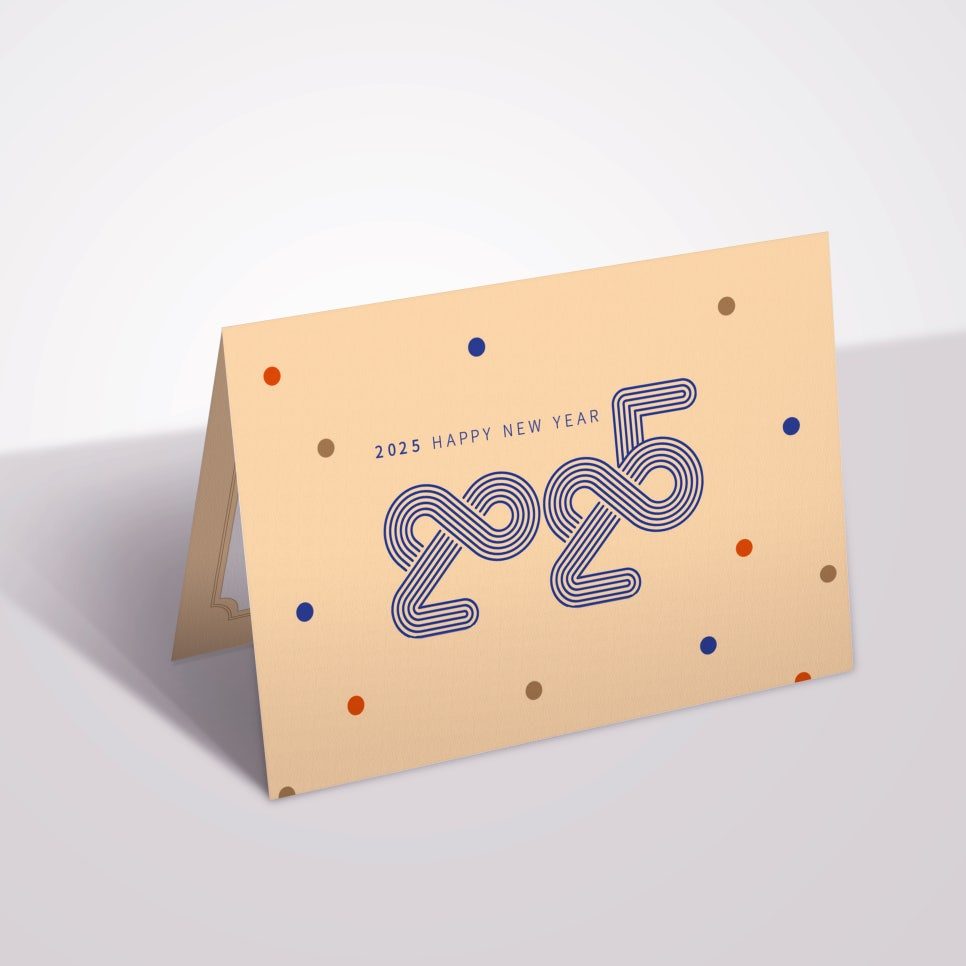 2025년 새해 인사 카드 디자인