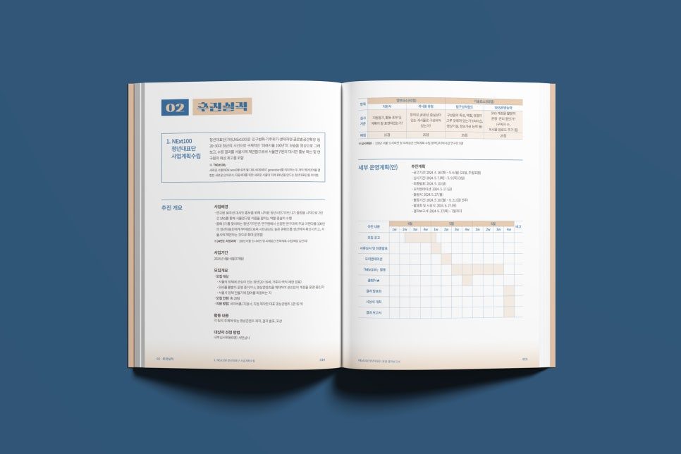 결과보고서 내지 편집 디자인 레이아웃