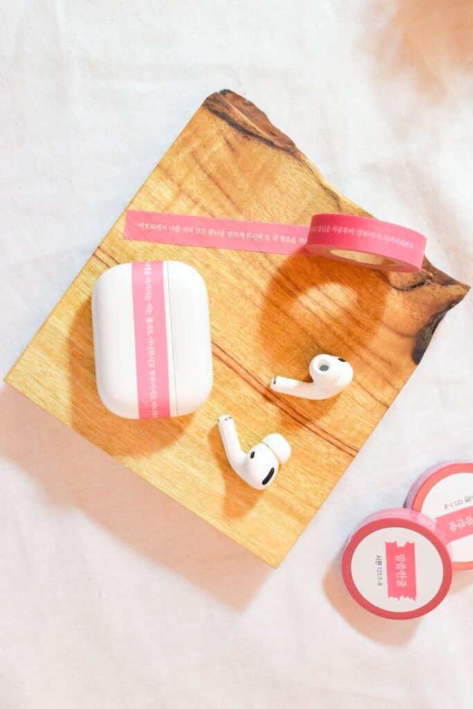 파스텔 톤으로 조판한 말씀 테이프