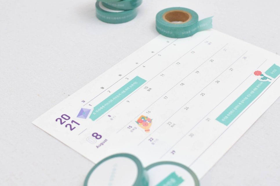 편지와 소품에 어울리는 기독교 마스킹테이프