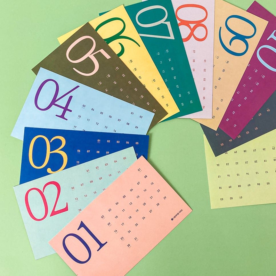 파스텔 톤온톤 월별 컬러 팔레트