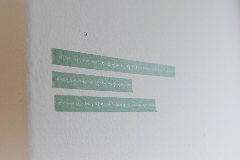 선물용 말씀 테이프 연출 컷