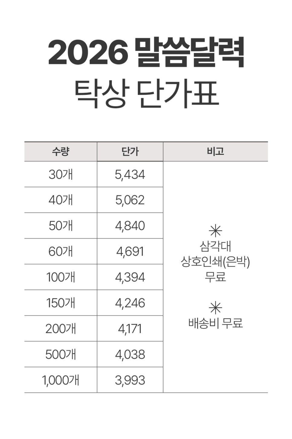 벽걸이 달력과 함께 배치한 샷