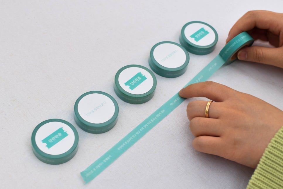 다이어리 페이지에 붙인 말씀 연출 컷