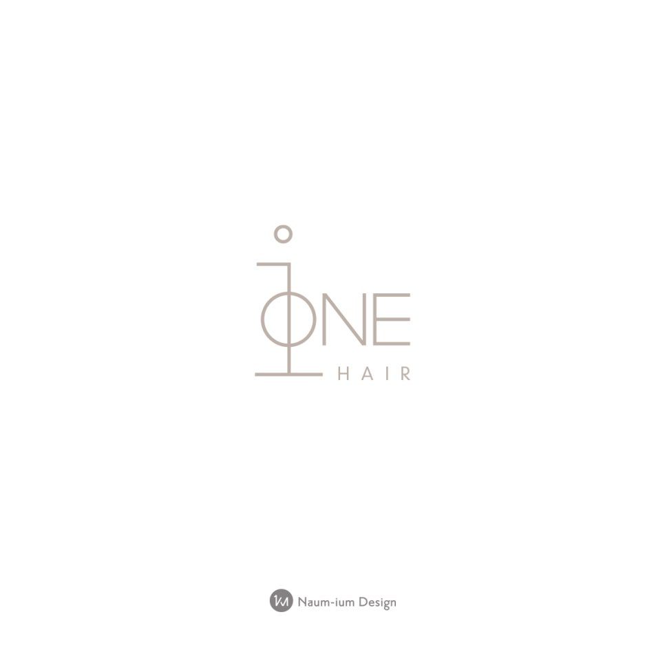 ONE HAIR 로고 디자인