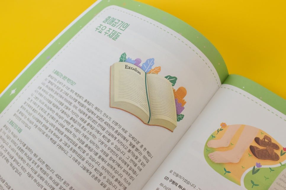 오로라 소책자 어린이 내지 삽화 디자인