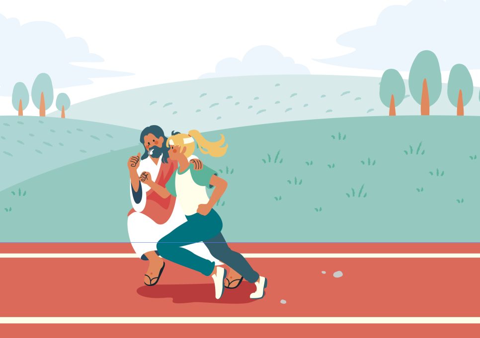 기독교 행사용 파스텔톤 일러스트 디자인