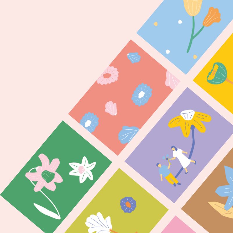 2022 꽃길을달력 엽서 달력 표지