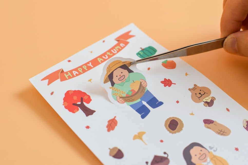 나음과이음 해피 시리즈 스티커 라인업